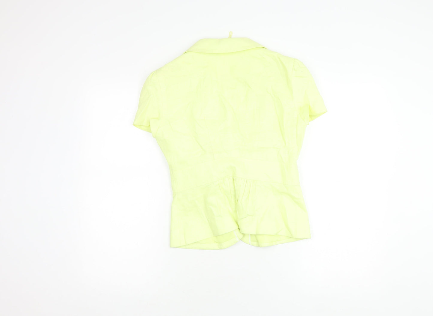 Womens UK Size 8 Marks and Spencer Yellow Basic Blouse