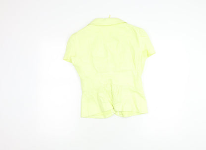 Womens UK Size 8 Marks and Spencer Yellow Basic Blouse