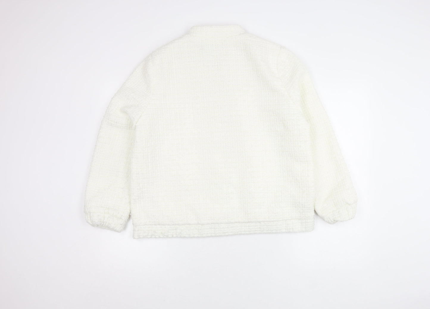 M&Co Women's White Polyester Jacket Size 16