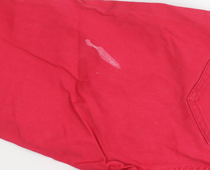 Womens UK Size 8 White Stuff  Jegging Capri Red Jeans