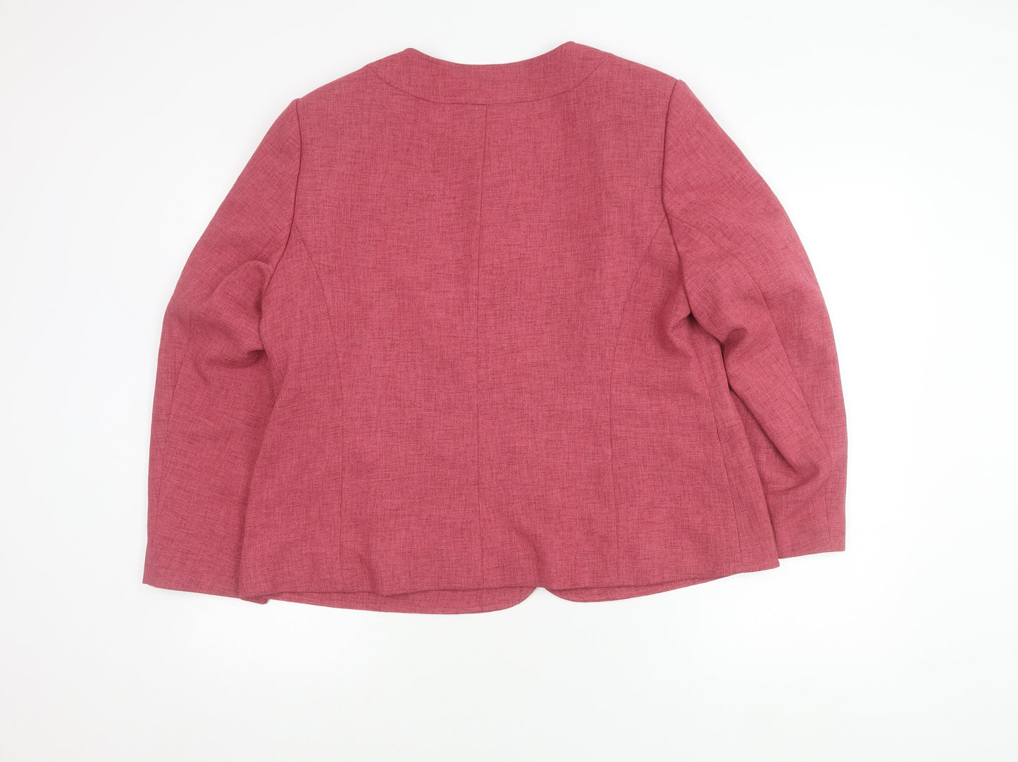 Eastex Women's Pink Buttoned Blazer, Size 18, Autumn Style