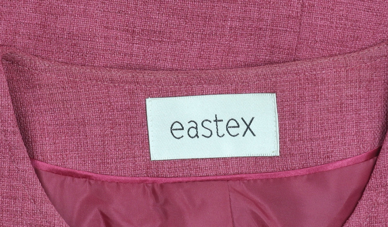 Eastex Women's Pink Buttoned Blazer, Size 18, Autumn Style