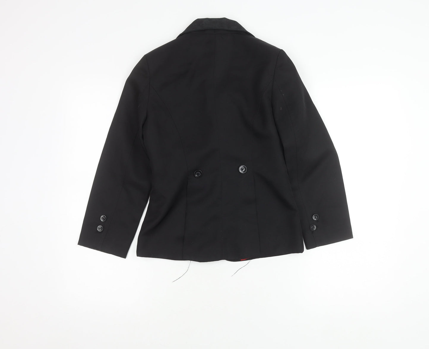 Red Horse Girls Black Polyester Jacket Size 10