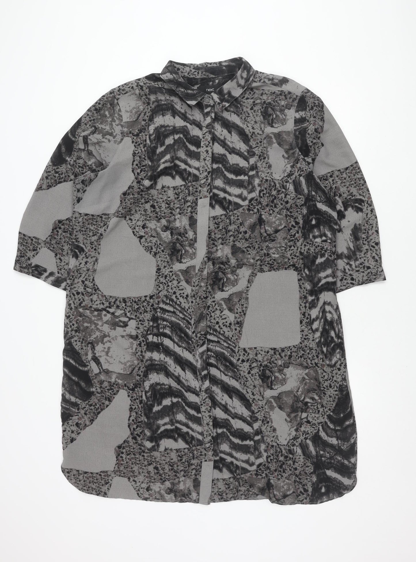 Next Women's Grey Dress - Size 20 Polyester