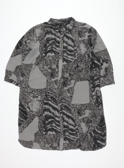 Next Women's Grey Dress - Size 20 Polyester