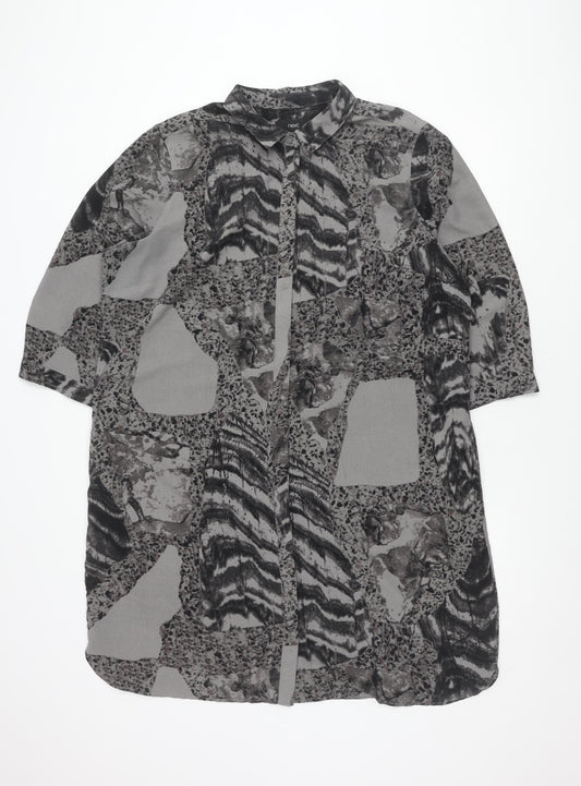 Next Women's Grey Dress - Size 20 Polyester