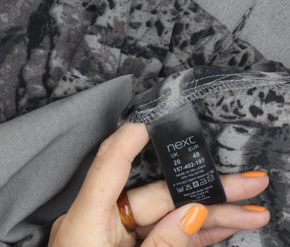 Next Women's Grey Dress - Size 20 Polyester