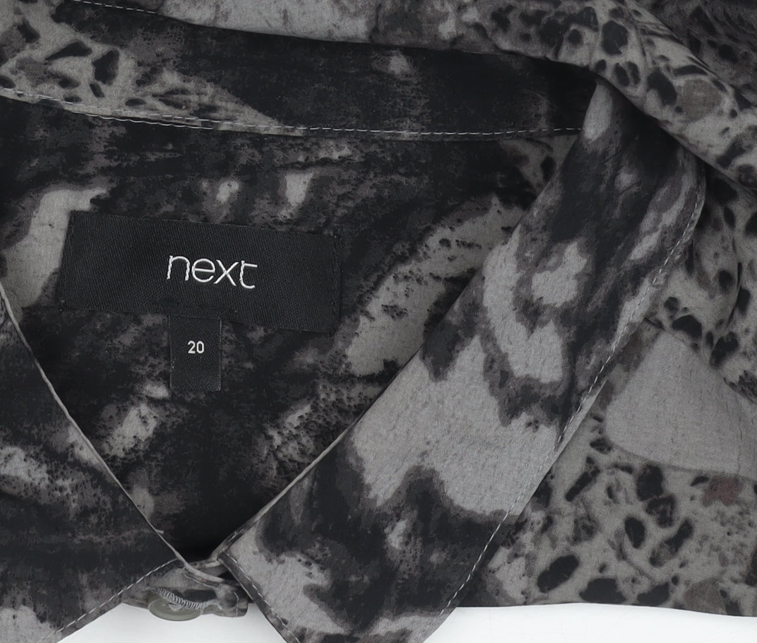 Next Women's Grey Dress - Size 20 Polyester