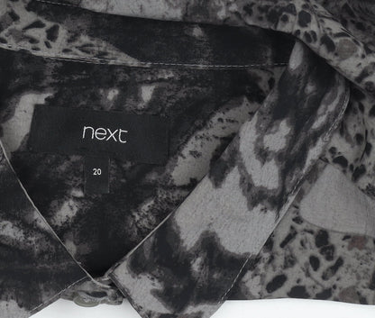 Next Women's Grey Dress - Size 20 Polyester