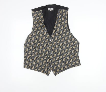 Sophos Men's Multicoloured Argyle Waistcoat L