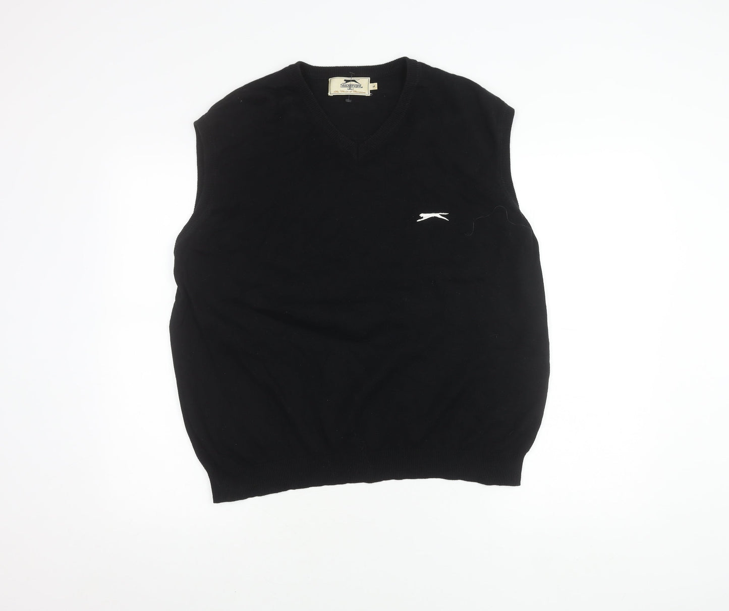 Slazenger Men's Black Knit Golf Vest L