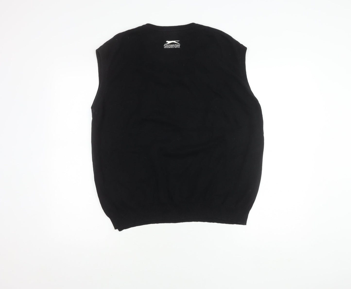 Slazenger Men's Black Knit Golf Vest L