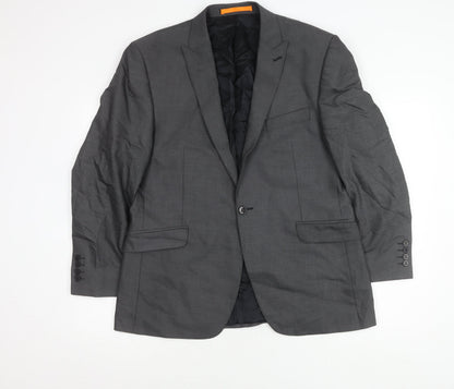 Mens UK Size 42 Ben Sherman Regular Grey Suit Jacket