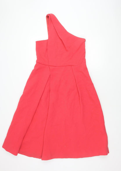 Whistles Women's Red Wool Dress Size 14