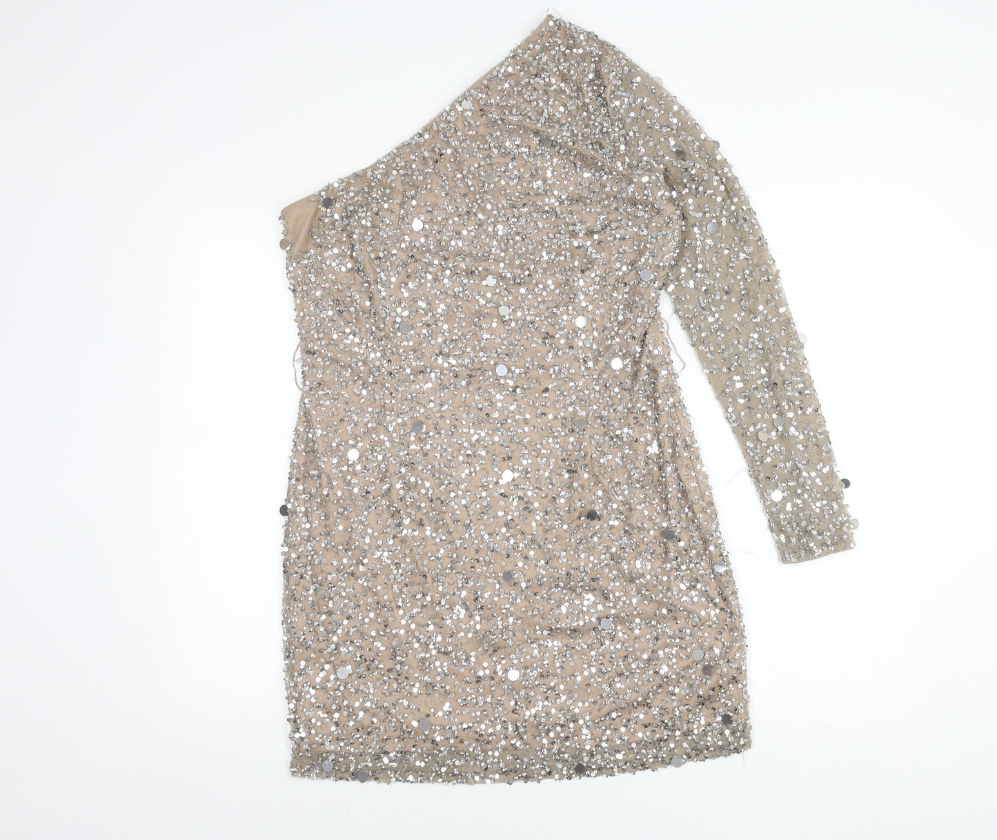 Peace + Love Women's One Shoulder Sequin Dress