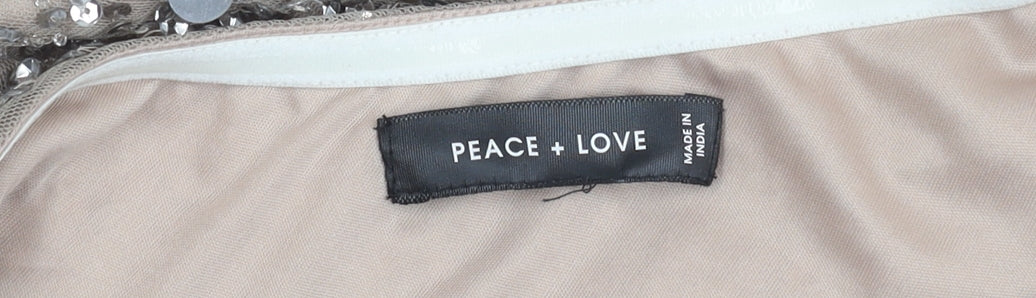 Peace + Love Women's One Shoulder Sequin Dress