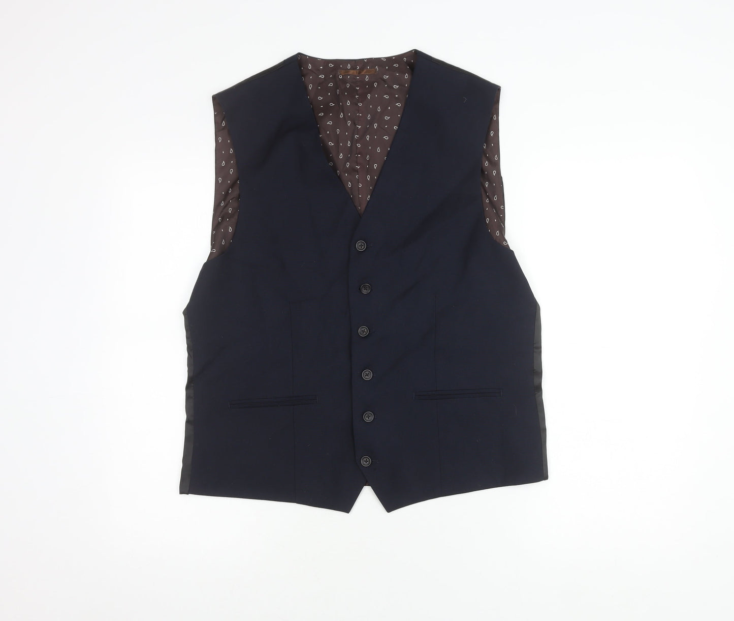Mens UK Size 42 NEXT Regular Blue Suit Waistcoat