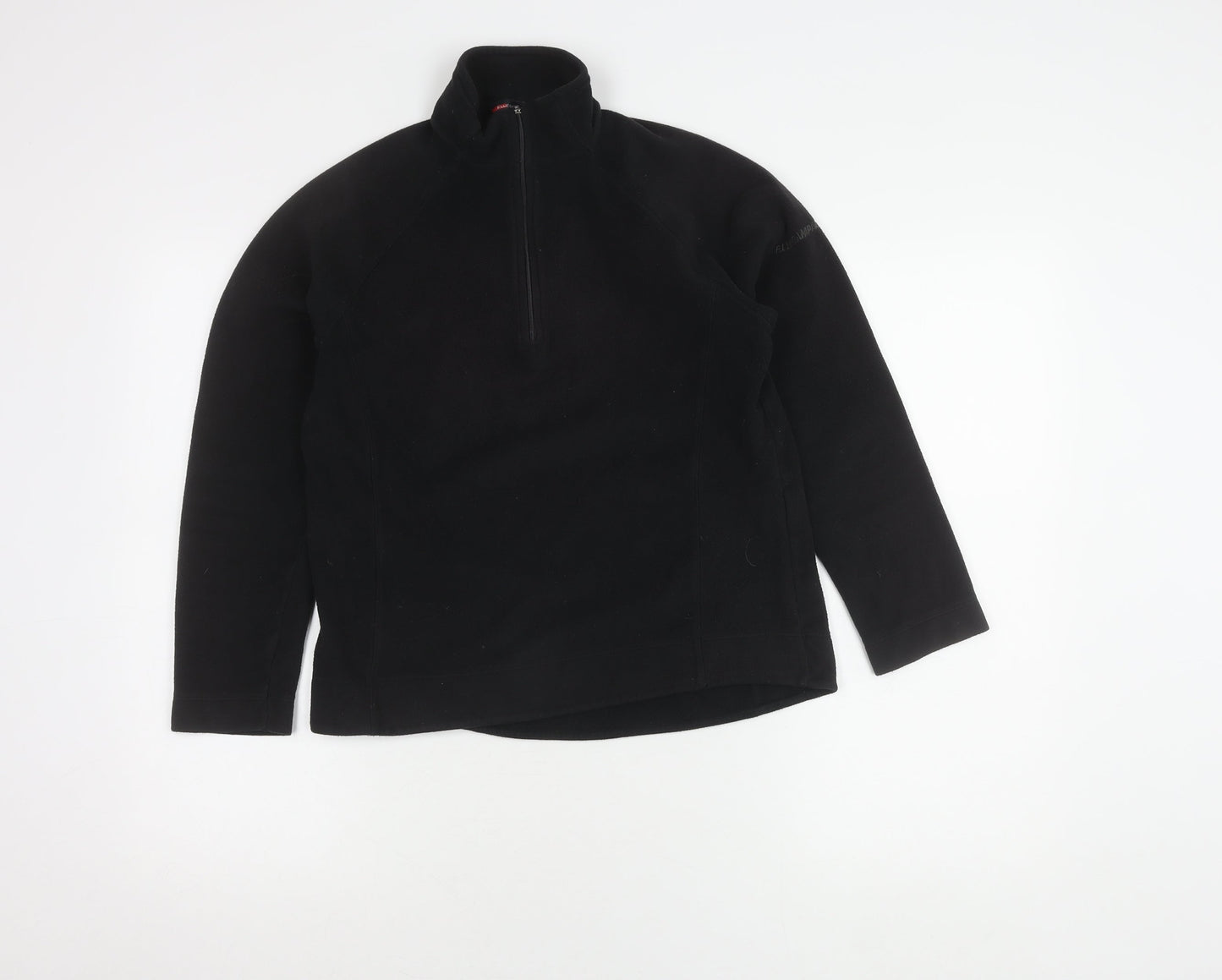 F.lli Campagnolo Boys Black Fleece Pullover Sweatshirt - Size 12