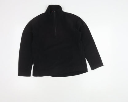 F.lli Campagnolo Boys Black Fleece Pullover Sweatshirt - Size 12