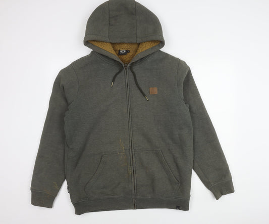 Animal Men's Brown Hooded Jacket Size L