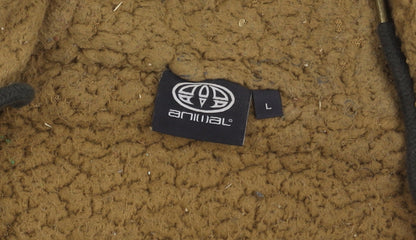 Animal Men's Brown Hooded Jacket Size L