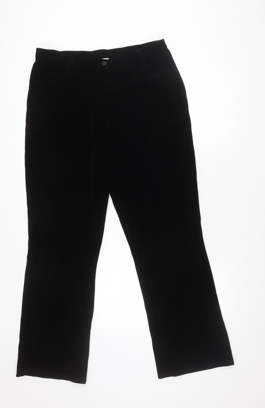 Womens UK Size 18 Best Basics Regular Fit  Black Trousers