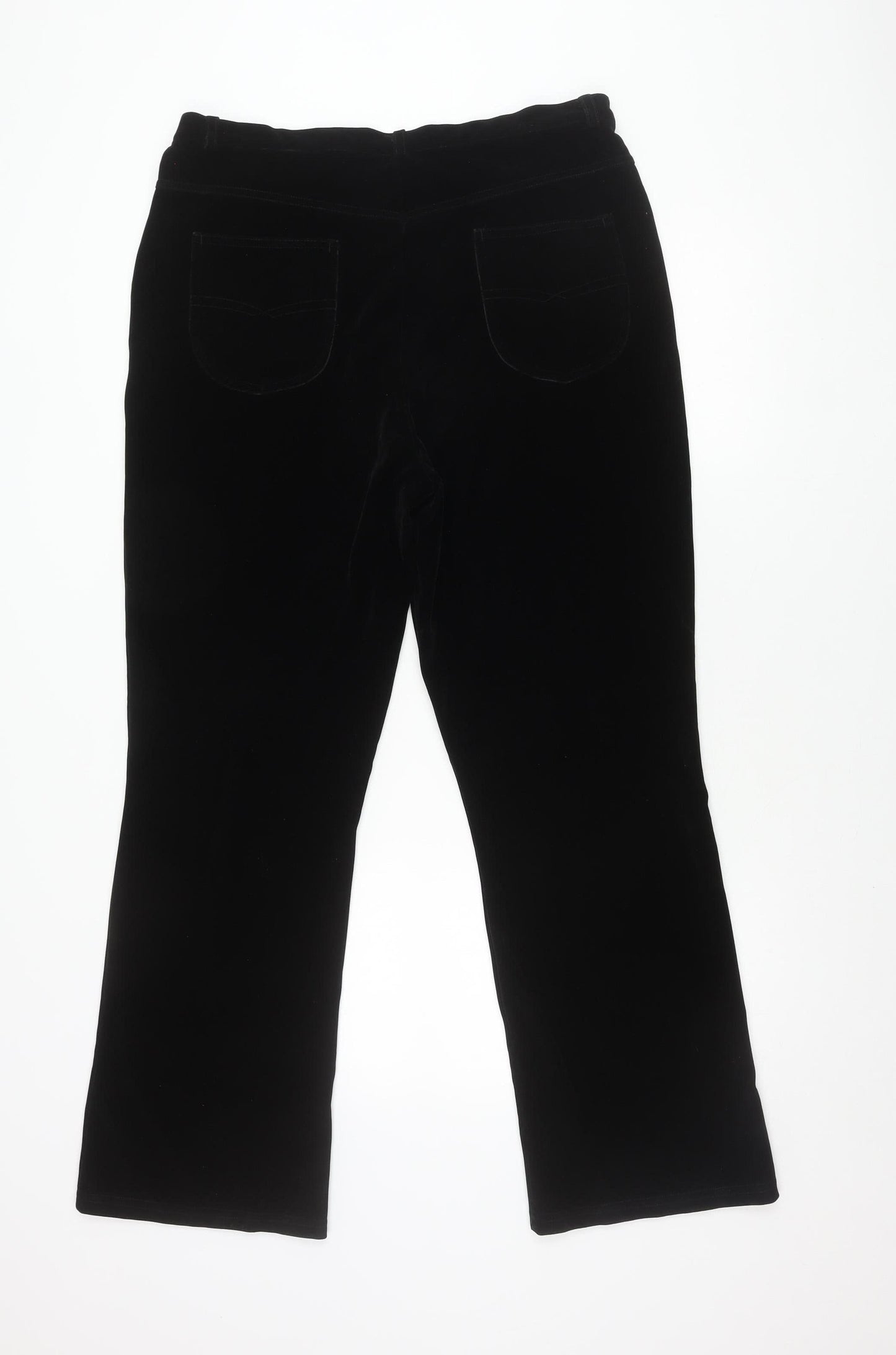 Womens UK Size 18 Best Basics Regular Fit  Black Trousers