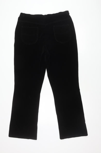 Womens UK Size 18 Best Basics Regular Fit  Black Trousers
