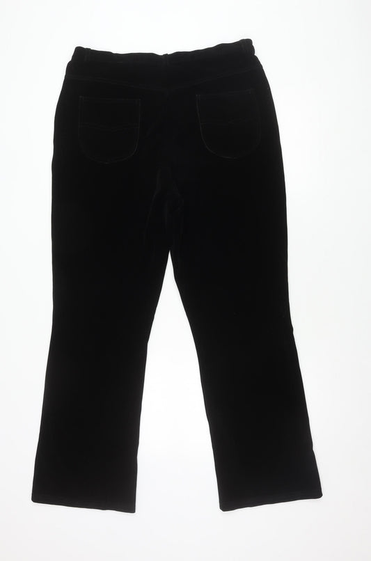 Womens UK Size 18 Best Basics Regular Fit  Black Trousers