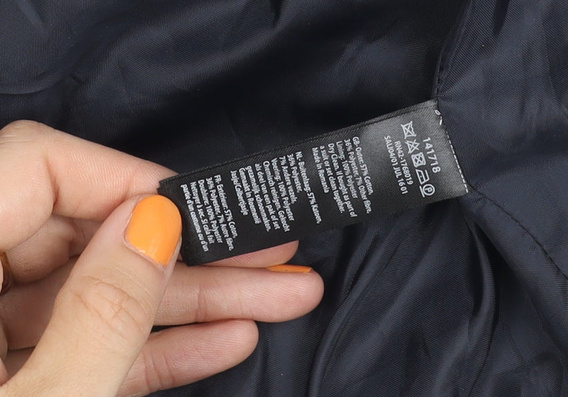 Monsoon Women's Blue Geometric Suit Jacket Size 8