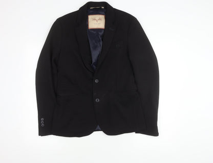 Zara Man Black Slim Fit Blazer Medium
