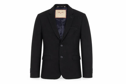 Front view of Zara Man Black Slim Fit Blazer Medium