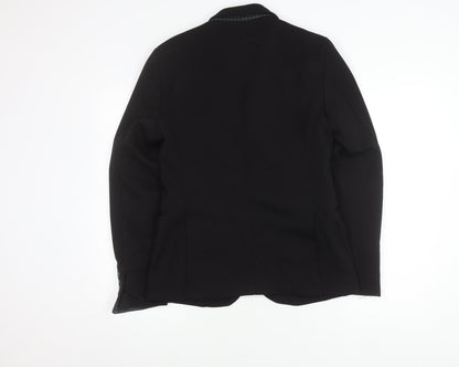 Zara Man Black Slim Fit Blazer Medium