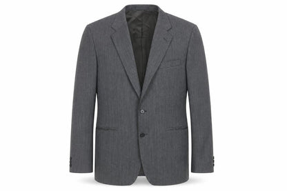 St Michael Men’s Grey Long Blazer, 42L, Polyester Wool