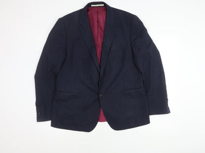 Mens UK Size 44 Marks and Spencer  Blue Suit Jacket