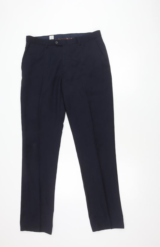 Next Men's Black Dress Pants, Size 34, Formal Wear