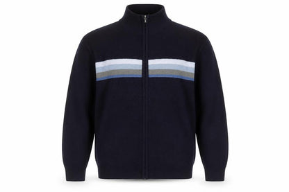 Mens UK Size M Cutting Edge Blue Full Zip Jumper