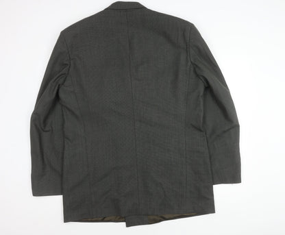 Mens UK Size 44 Marks and Spencer Regular Green Suit Jacket