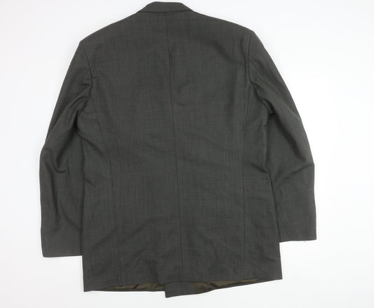 Mens UK Size 44 Marks and Spencer Regular Green Suit Jacket