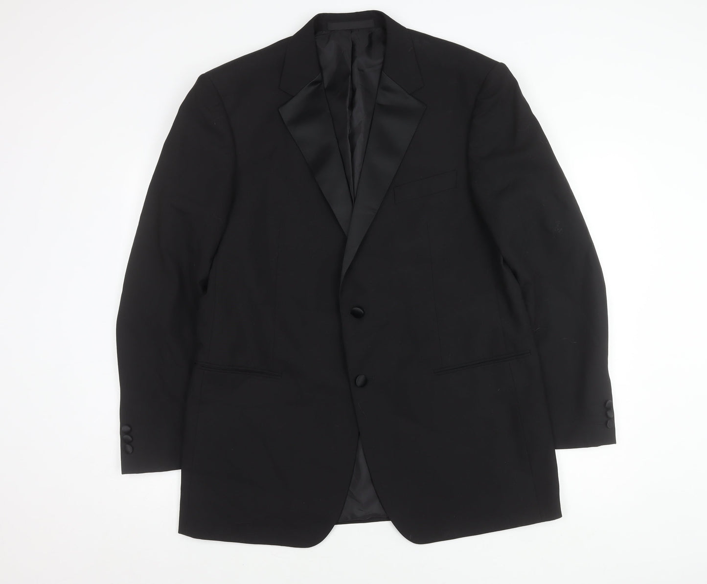 Marks and Spencer Men's Black Long Suit Jacket 42L