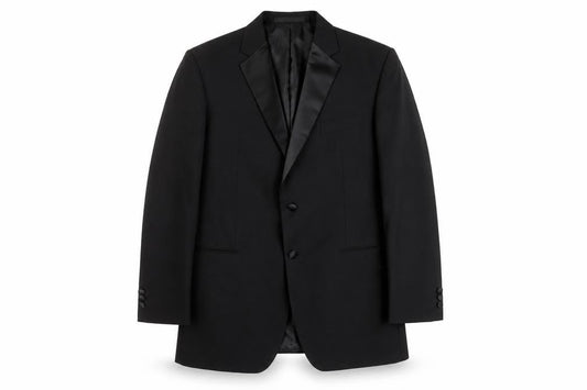 Marks and Spencer Men's Black Long Suit Jacket 42L