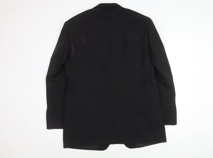 Marks and Spencer Men's Black Long Suit Jacket 42L