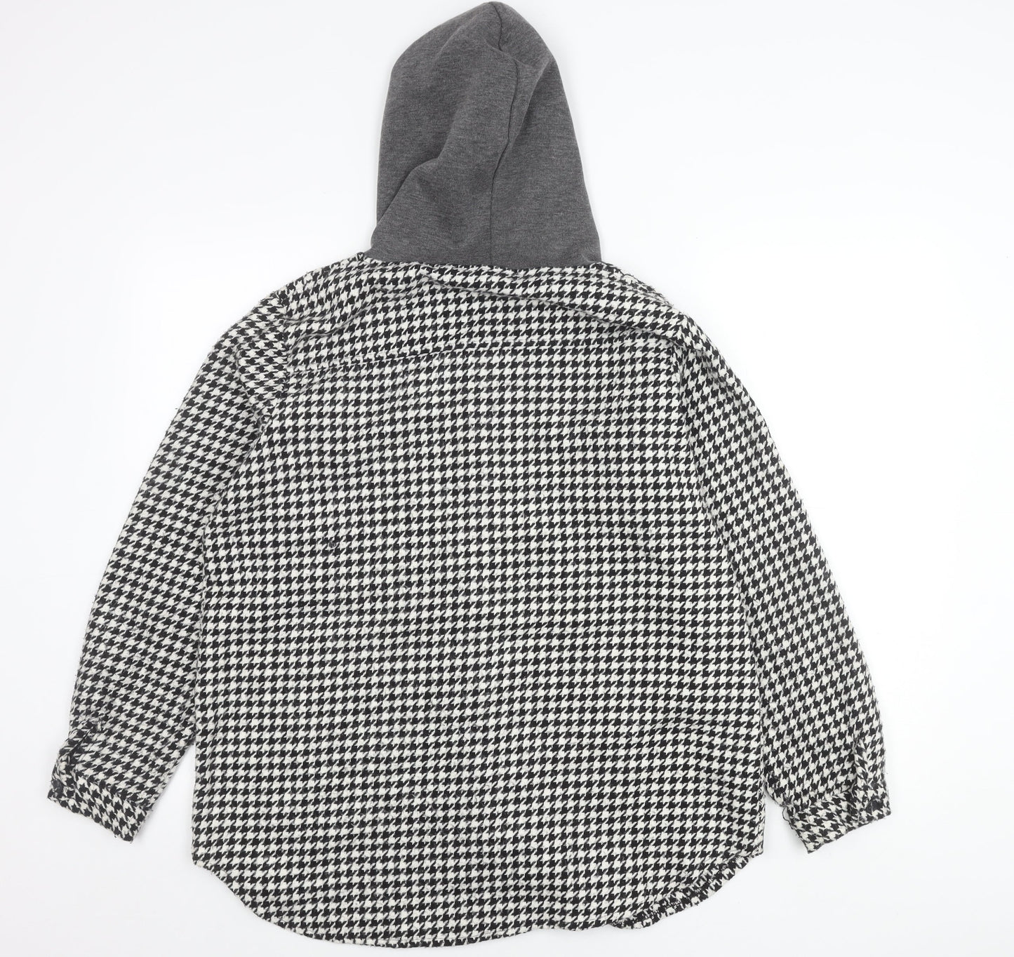 Tarzz Women's Black White Hooded Jacket Size 14
