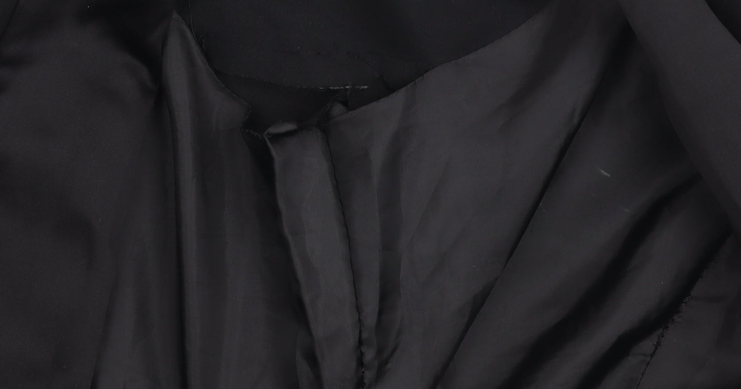 Miss Selfridge Women's Black Blazer Size 10 - Lined, Shawl Lapel