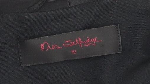 Miss Selfridge Women's Black Blazer Size 10 - Lined, Shawl Lapel
