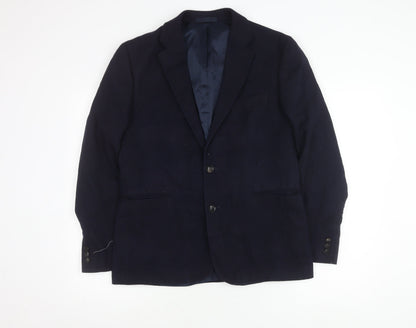Mens UK Size 40 Topman Regular Blue Suit Jacket