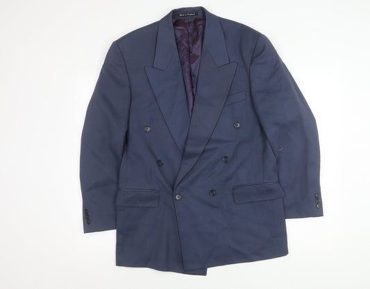 Mens UK Size 38 Corman Regular Blue Suit Jacket