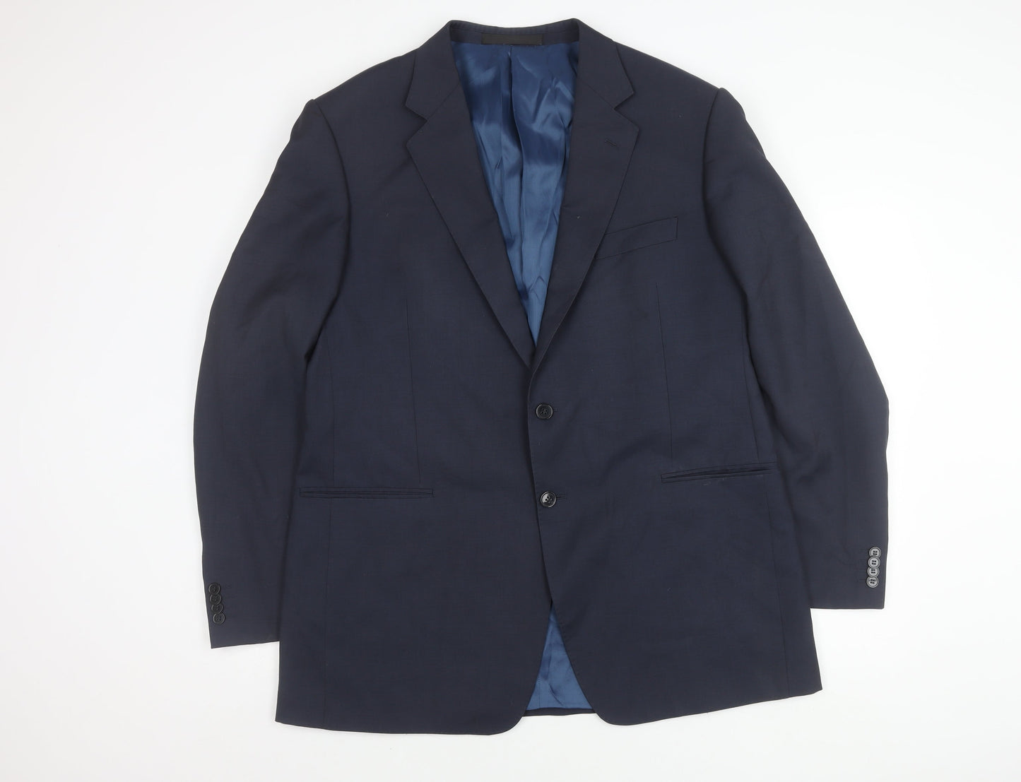 Mens UK Size 44 Marks and Spencer Regular Blue Suit Jacket