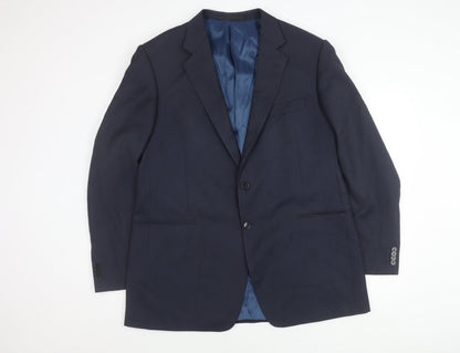 Mens UK Size 44 Marks and Spencer Regular Blue Suit Jacket