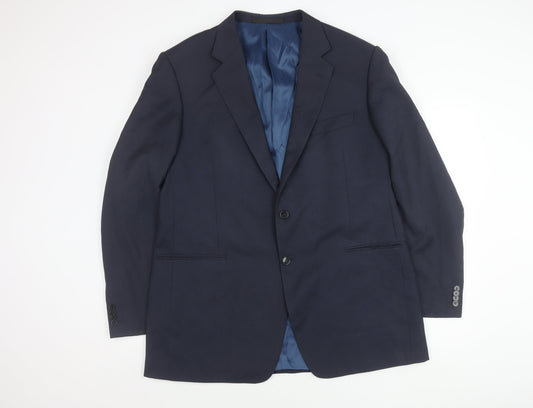 Mens UK Size 44 Marks and Spencer Regular Blue Suit Jacket